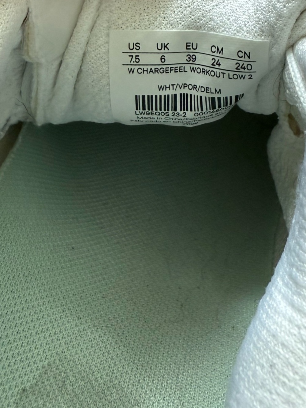 Lululemon Chargefeel Low Womens Workout Shoe White / White / Silver Drop - Picture 16 of 16